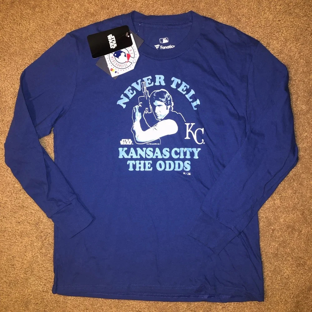 Star Wars Han Solo Kansas City Royals Baseball Limited Edition Youth T Shirt MLB